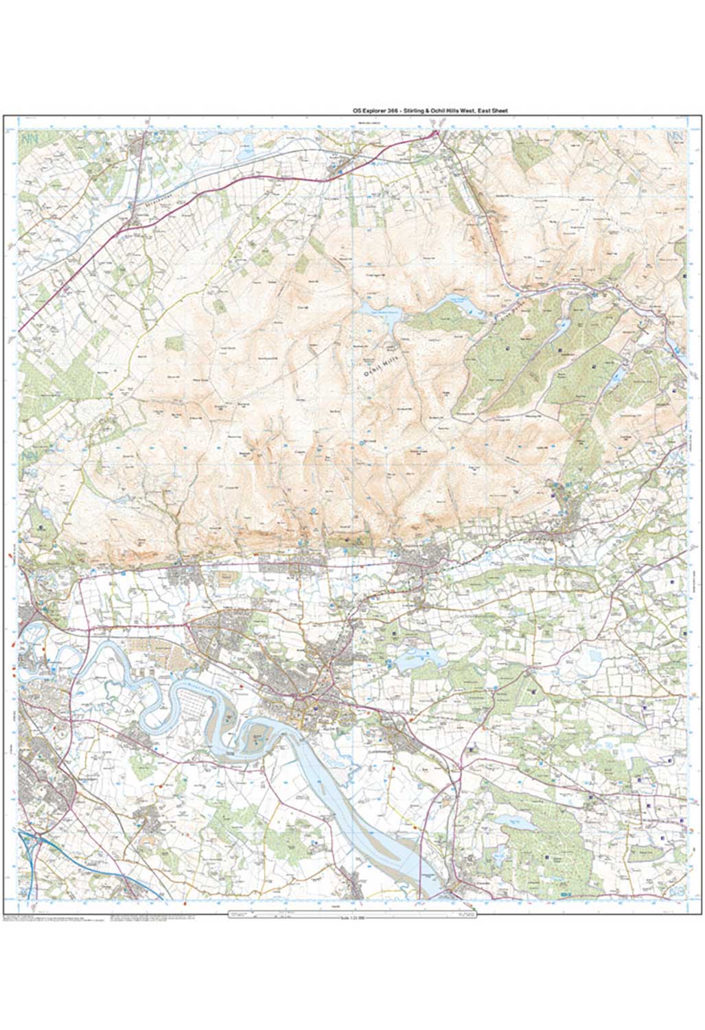 Ordnance Survey Stirling & Ochil Hills West - OS Explorer 366 Map - Image 4
