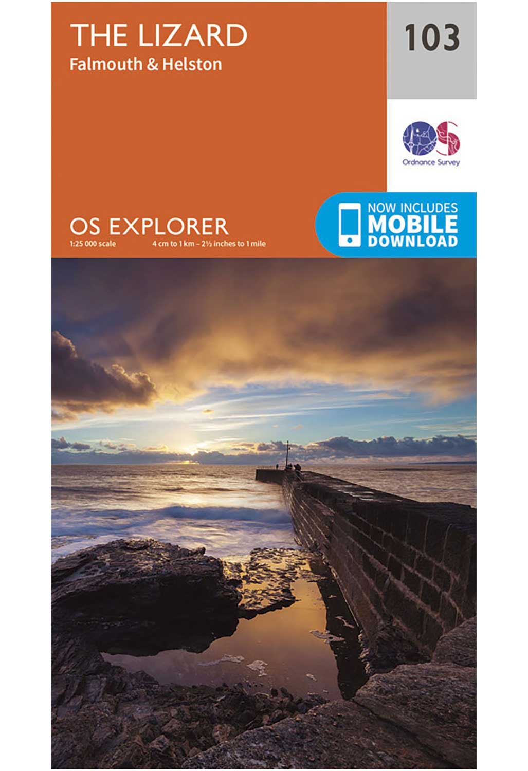 Ordnance Survey The Lizard, Falmouth & Helston - OS Explorer 103 Map