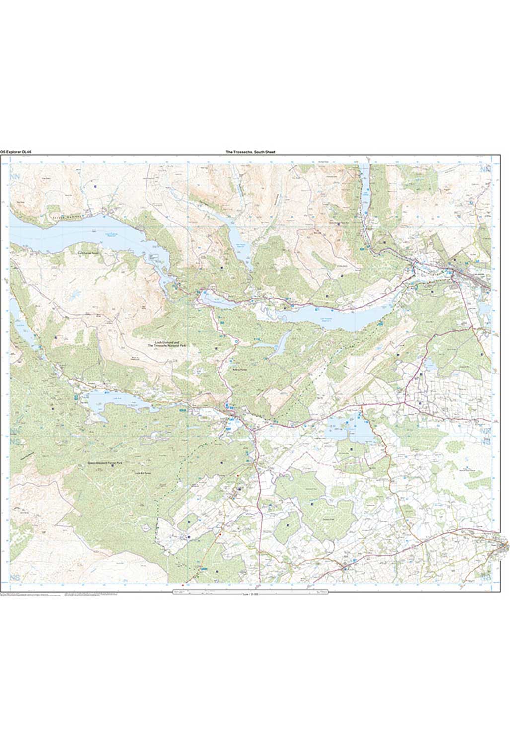 Ordnance Survey The Trossachs - OS Explorer OL46 Map - Image 5