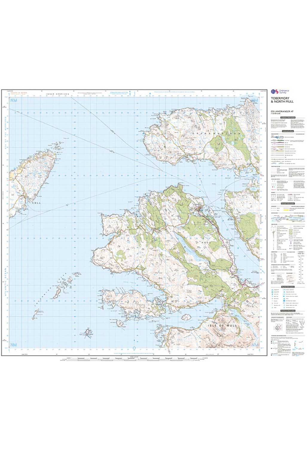Ordnance Survey Tobermory & North Mull - Landranger 47 Map - Image 2