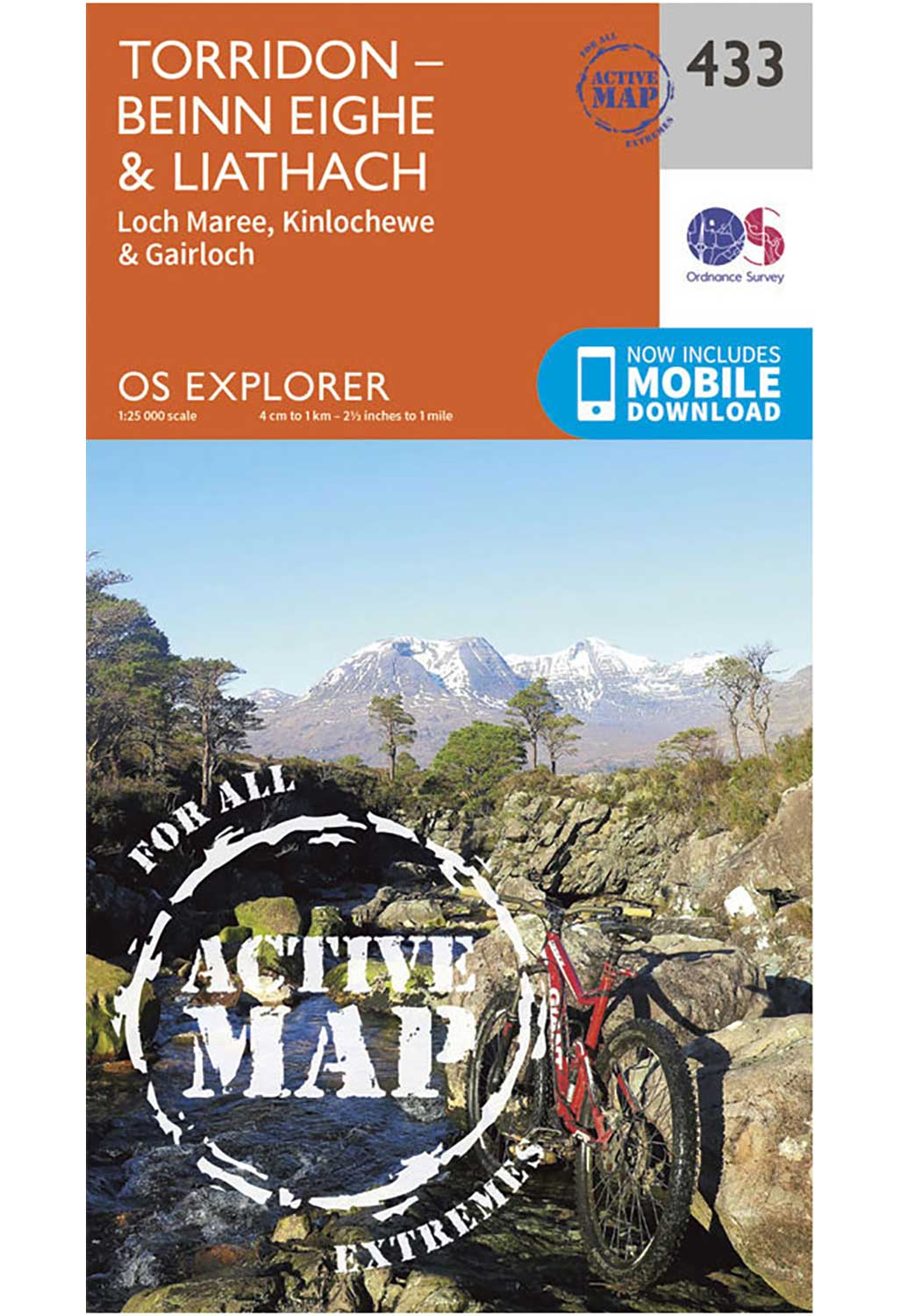 Ordnance Survey Torridon - Beinn Eighe & Liathach - OS Explorer Active 433 Map