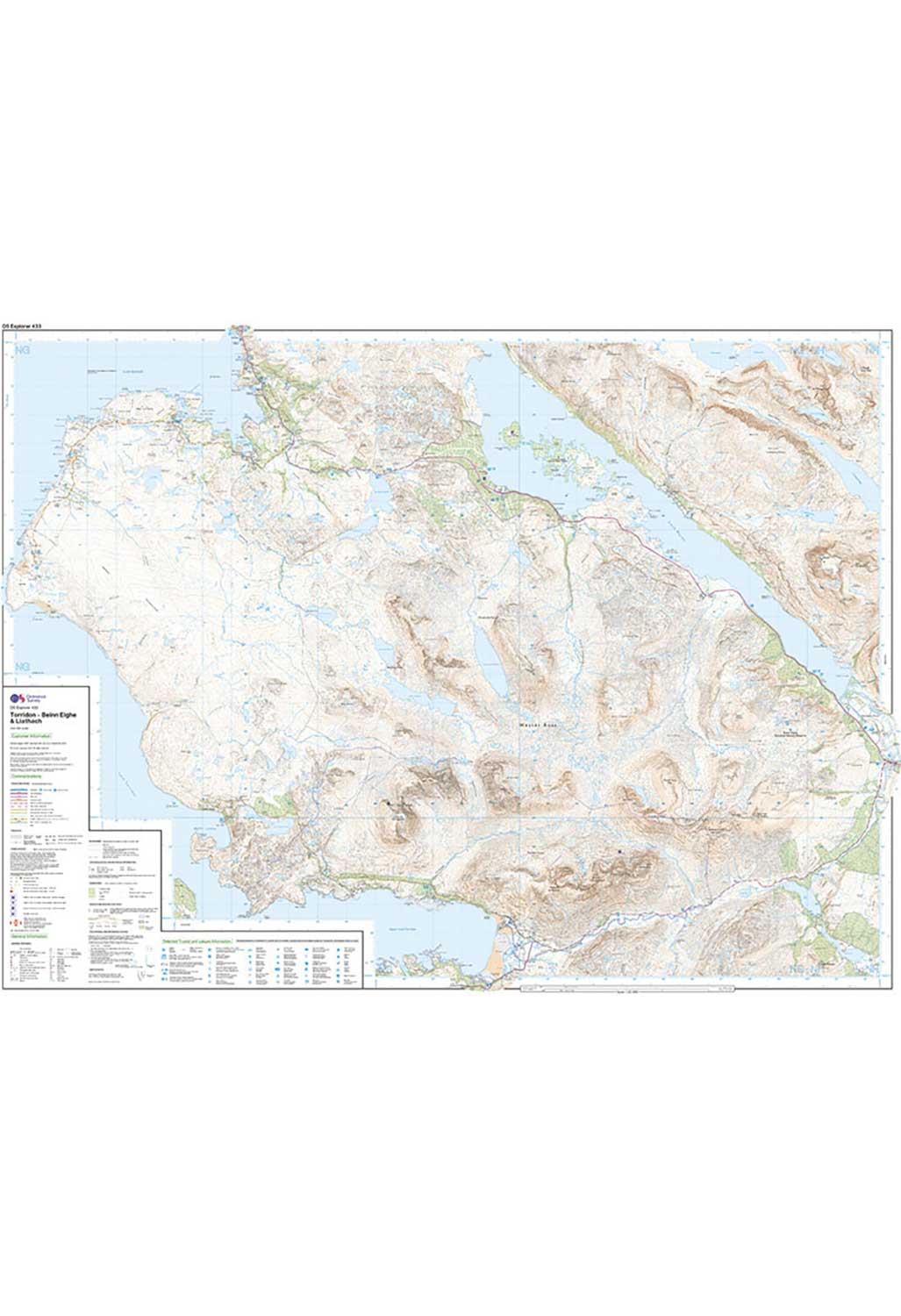 Ordnance Survey Torridon - Beinn Eighe & Liathach - OS Explorer Active 433 Map - Image 4