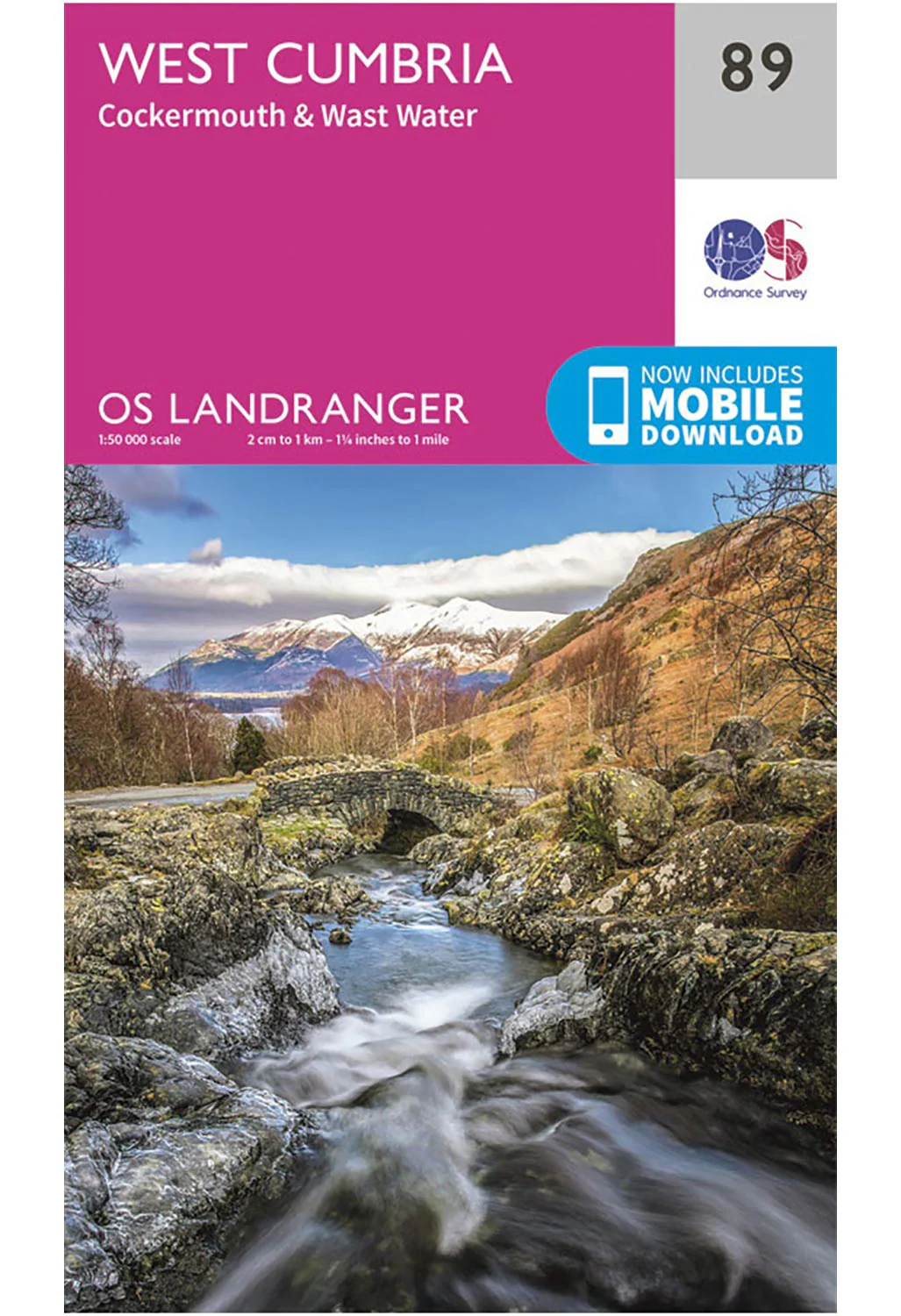 Ordnance Survey West Cumbria, Cockermouth & Wast Water - Landranger 89 Map
