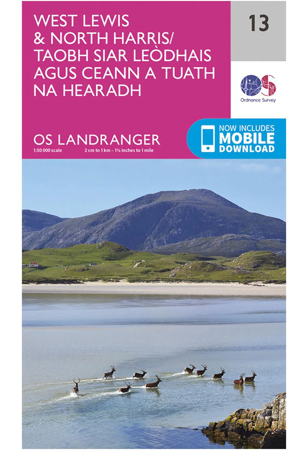 Ordnance Survey West Lewis & North Harris - Landranger 13 Map