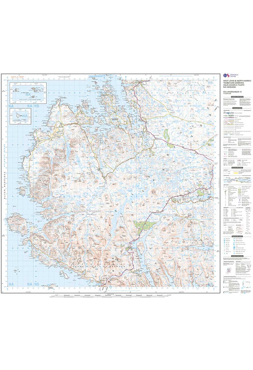 Ordnance Survey West Lewis & North Harris - Landranger 13 Map - Image 4