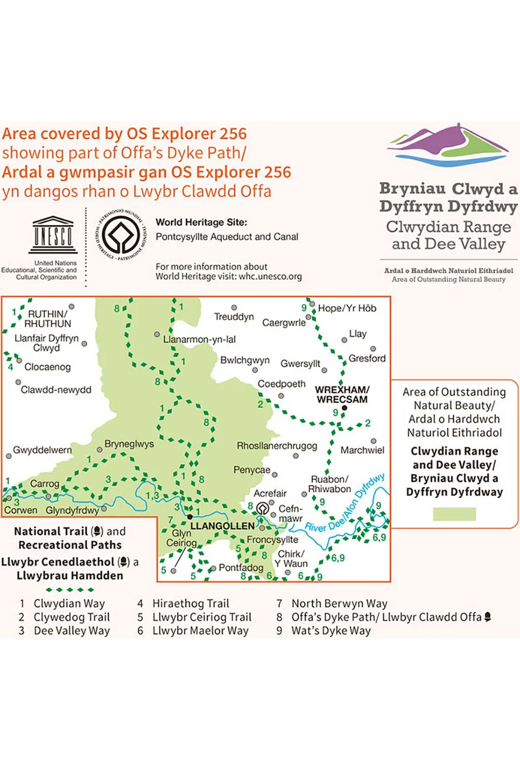 Ordnance Survey Wrexham - OS Explorer Active 256 Map - Image 3