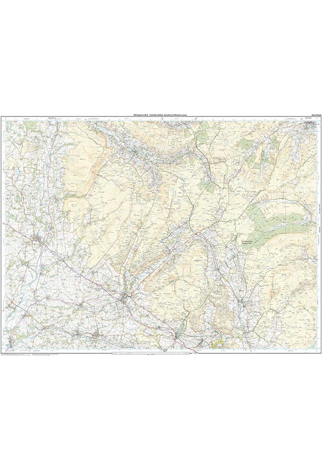 Ordnance Survey Yorkshire Dales - Southern & Western Areas - OS Explorer OL2 Map - Image 2