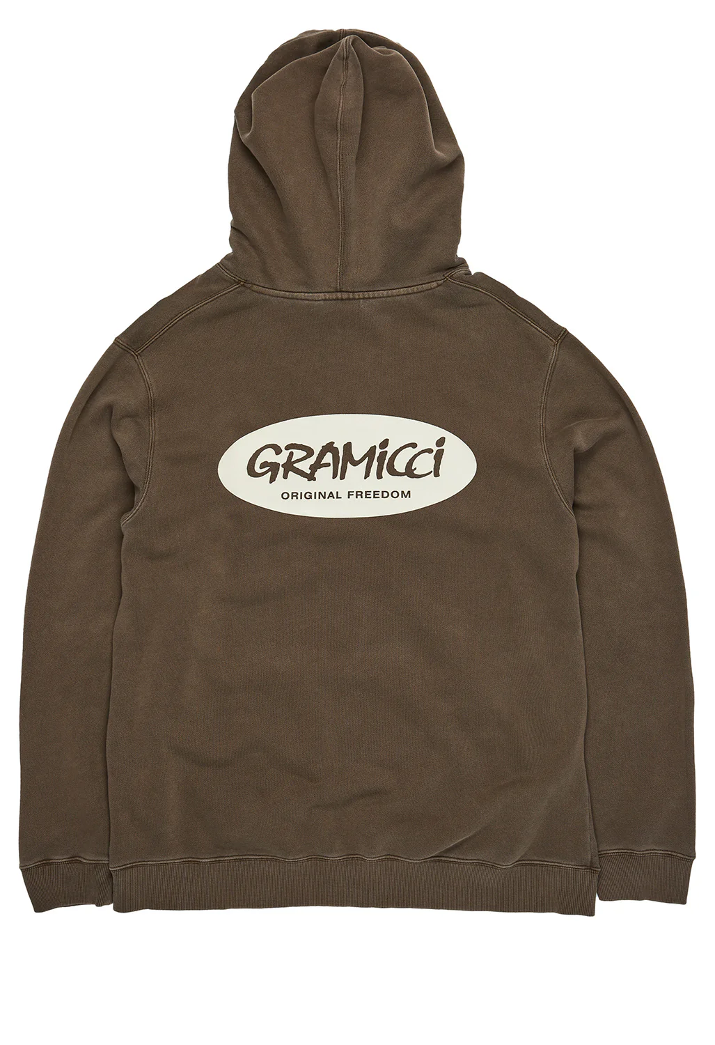 Gramicci Original Freedom Oval Hooded Sweatshirt - Brown Pigment - Image 2