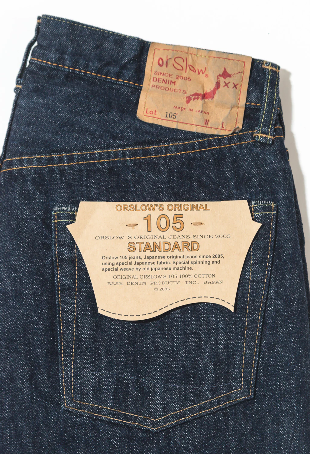 orSlow 105 Standard Fit Jeans - One Wash - Image 3