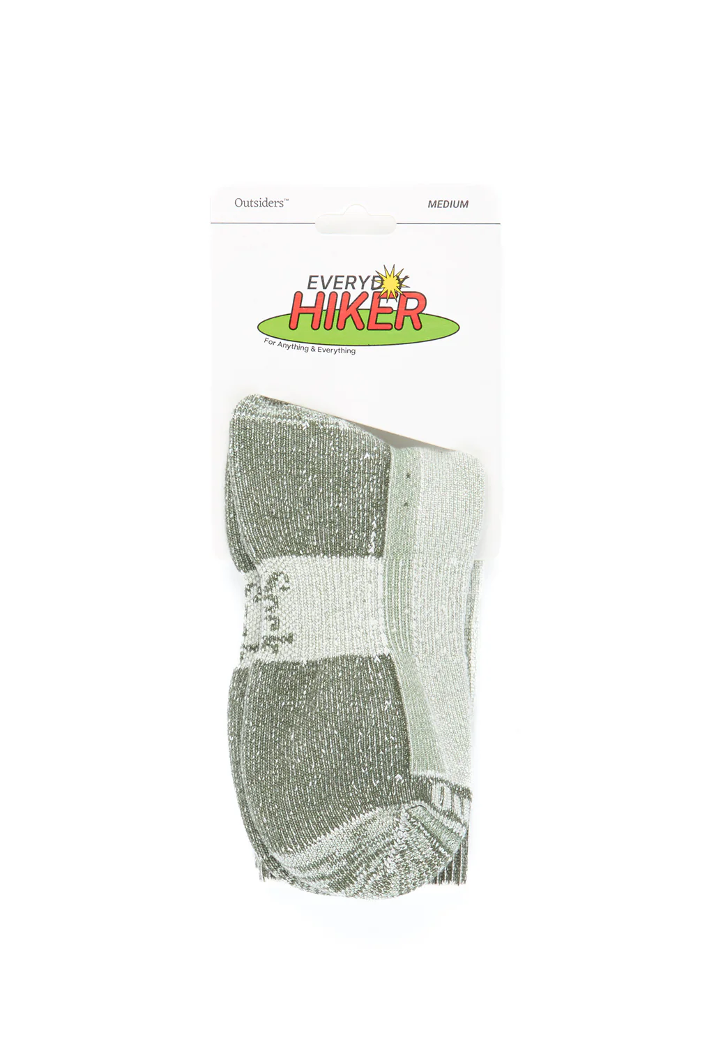 Outsiders Everyday Hiker Socks - Olive - Image 2