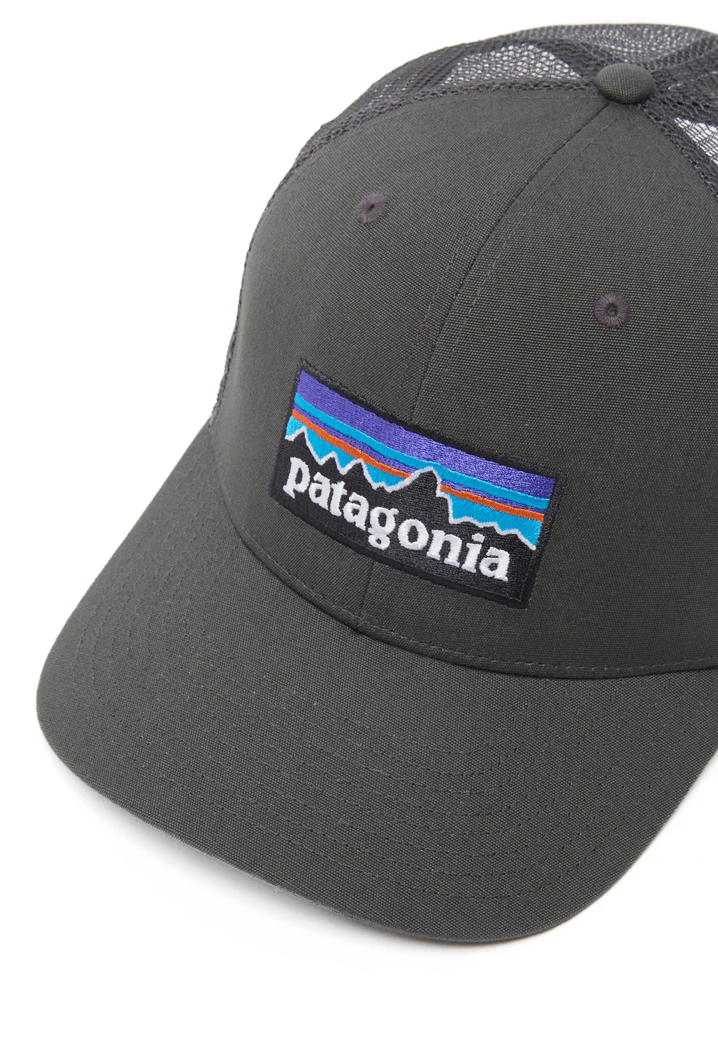 Patagonia P-6 Logo Trucker Hat - Forge Grey - Image 3