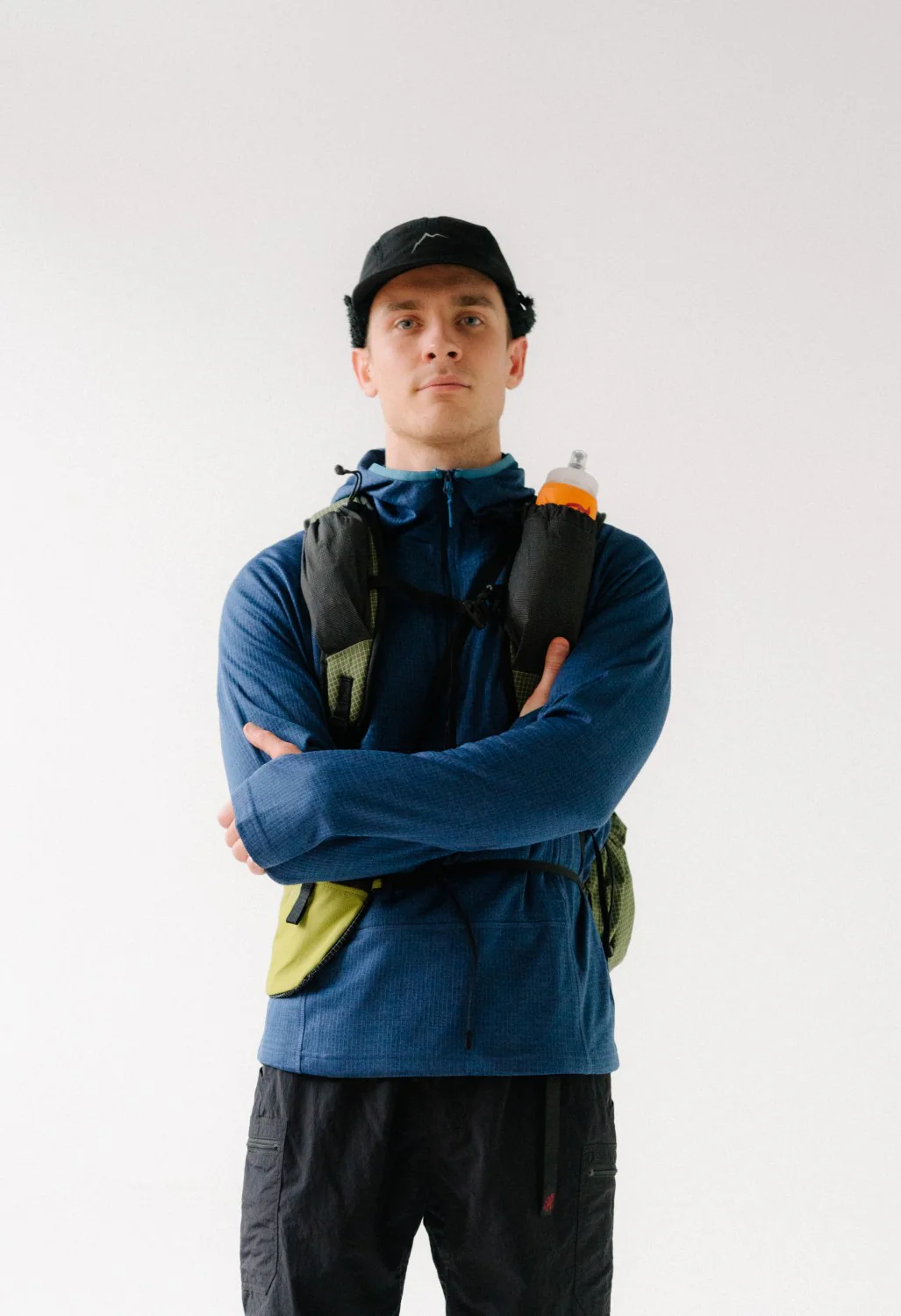 Pa'lante Packs Grid Fleece - Blue - Image 5