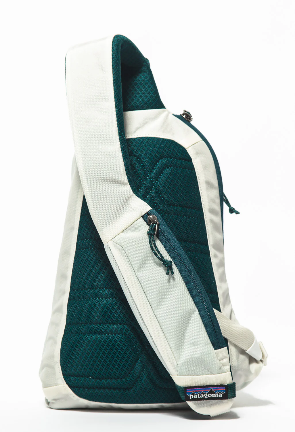 Patagonia Atom Sling Backpack - Birch White W/Tidal Teal - Image 2
