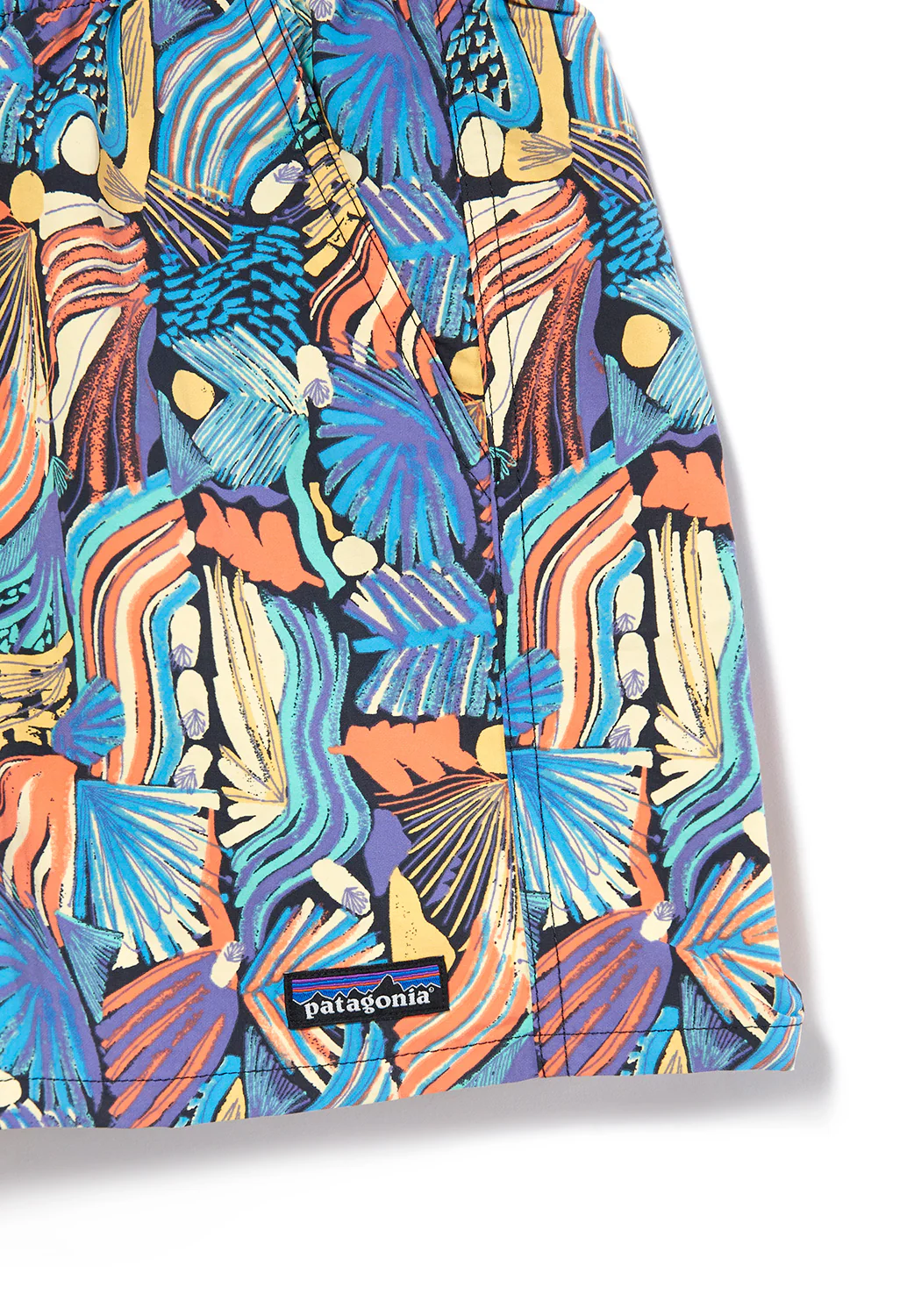 Patagonia Baggies Women's 5" Shorts - Joy/ Pitch Blue Print - Image 3