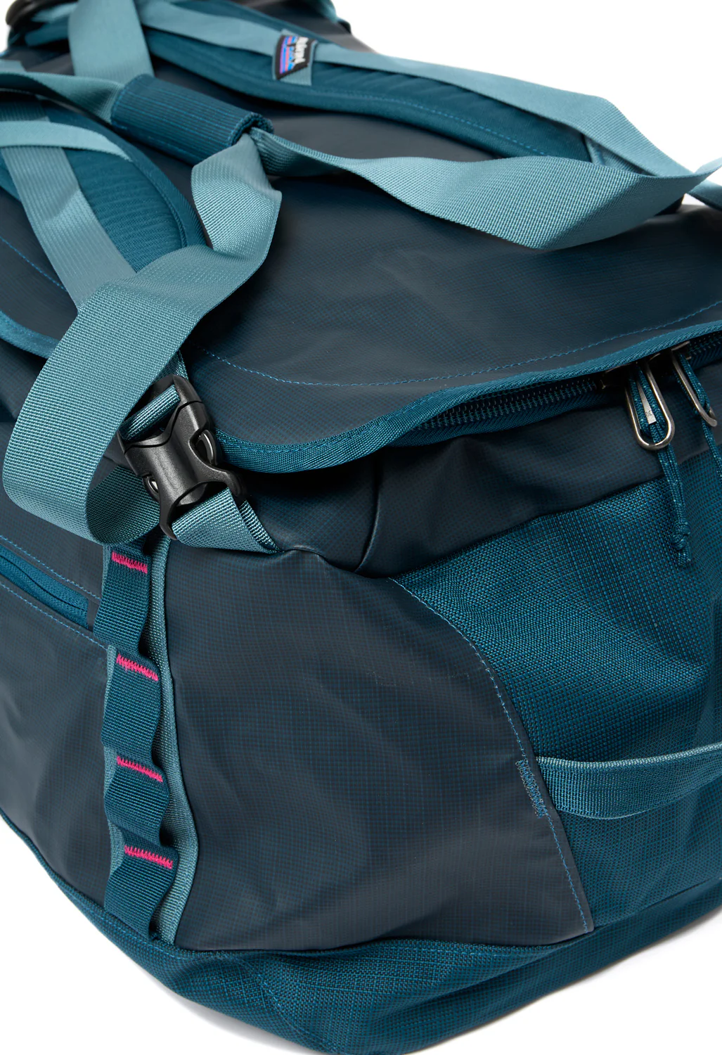 Patagonia Black Hole Duffel 55L - Tidal Teal / Luminous Pink - Image 4