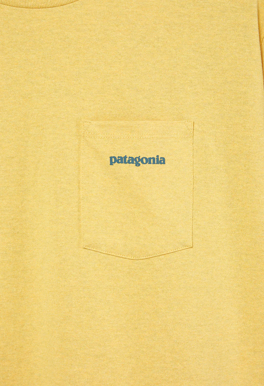 Patagonia Boardshort Logo Pocket Men's T-Shirt - Surfboard Yellow - Image 4