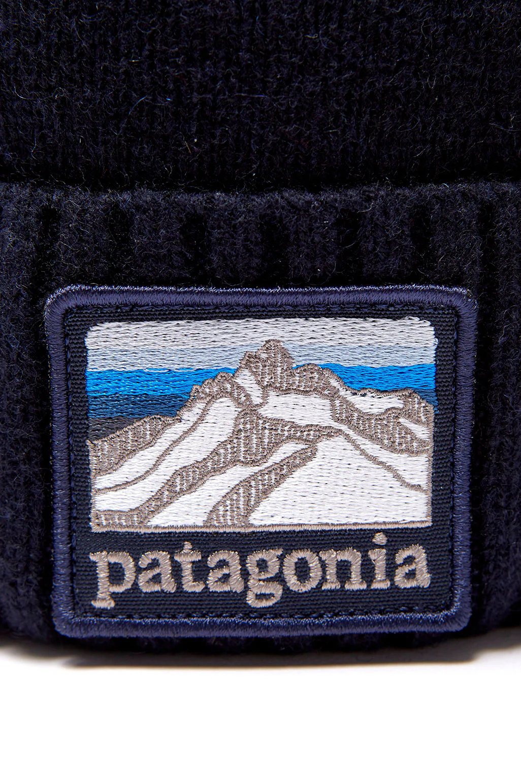 Patagonia Brodeo Beanie - Classic Navy/Line Logo Ridge - Image 2
