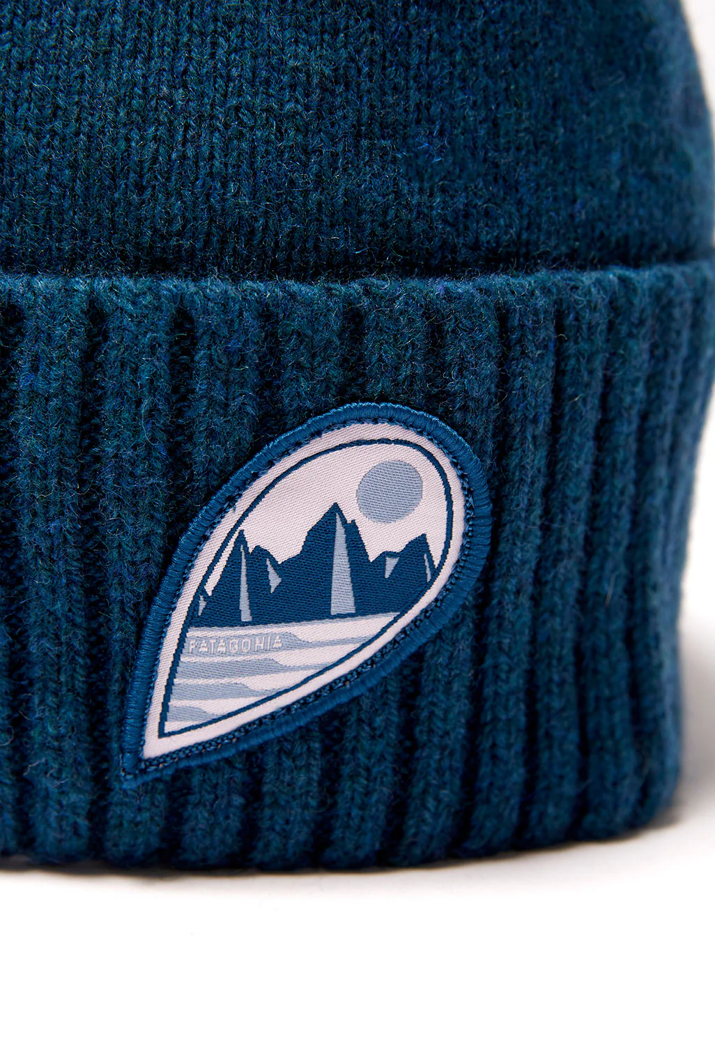 Patagonia Brodeo Beanie - Crater Blue/Tube View - Image 2