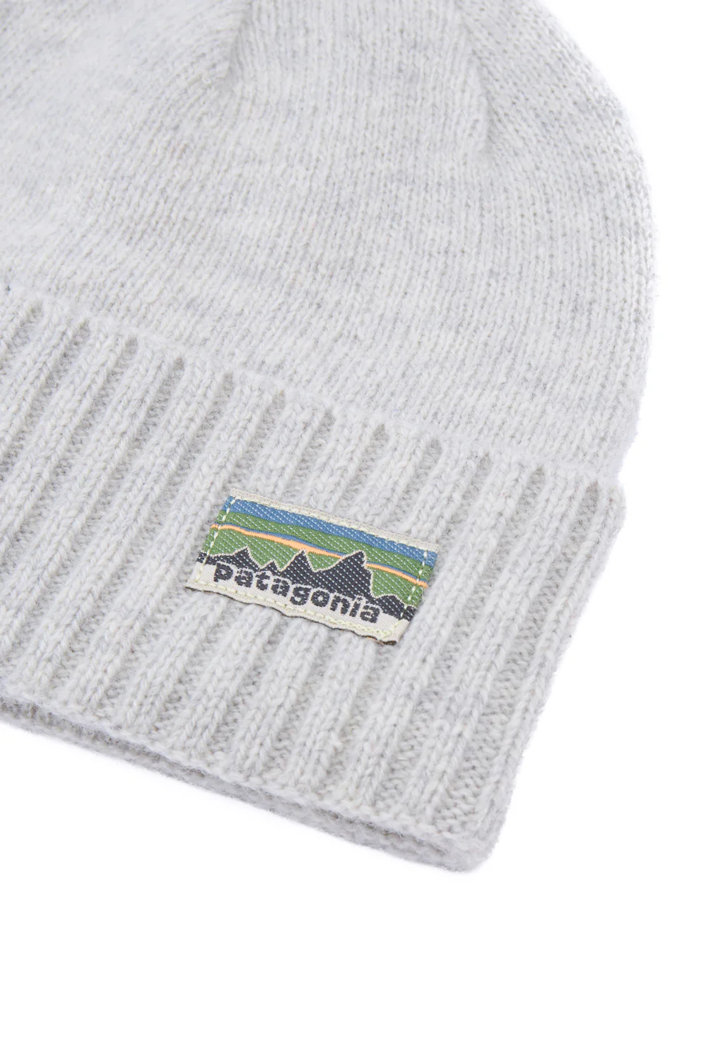 Patagonia Brodeo Beanie - OG Legacy Label / Crisp Grey - Image 3