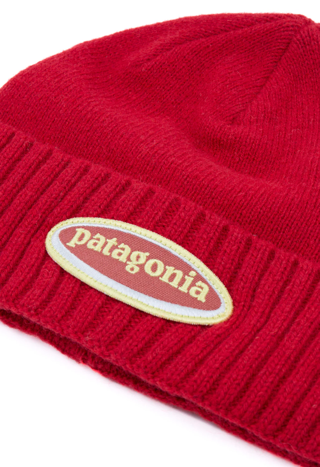 Patagonia Brodeo Beanie - Oval Logo / Amanita Red - Image 3