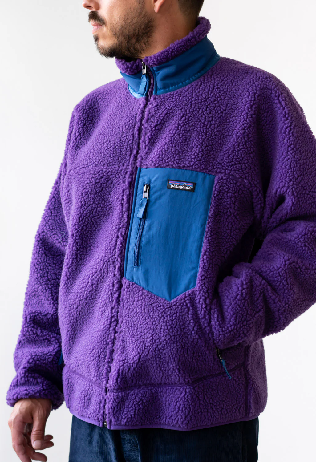 Patagonia Classic Retro-X Men's Jacket - Purple - Image 5