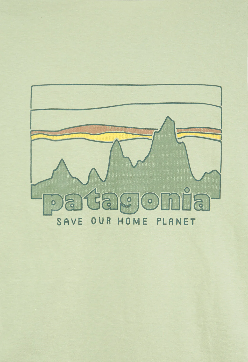 Patagonia Men's '73 Skyline Responsibili-Tee - Salvia Green - Image 4