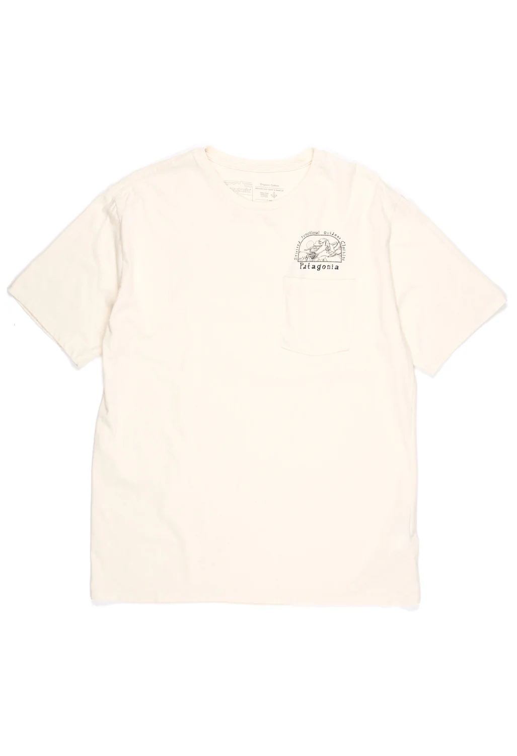 Patagonia Men's Lost & Found Organic Pocket T-Shirt - Undyed Natural - Image 2