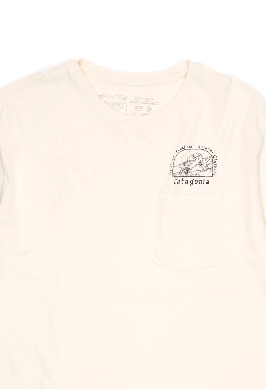 Patagonia Men's Lost & Found Organic Pocket T-Shirt - Undyed Natural - Image 3