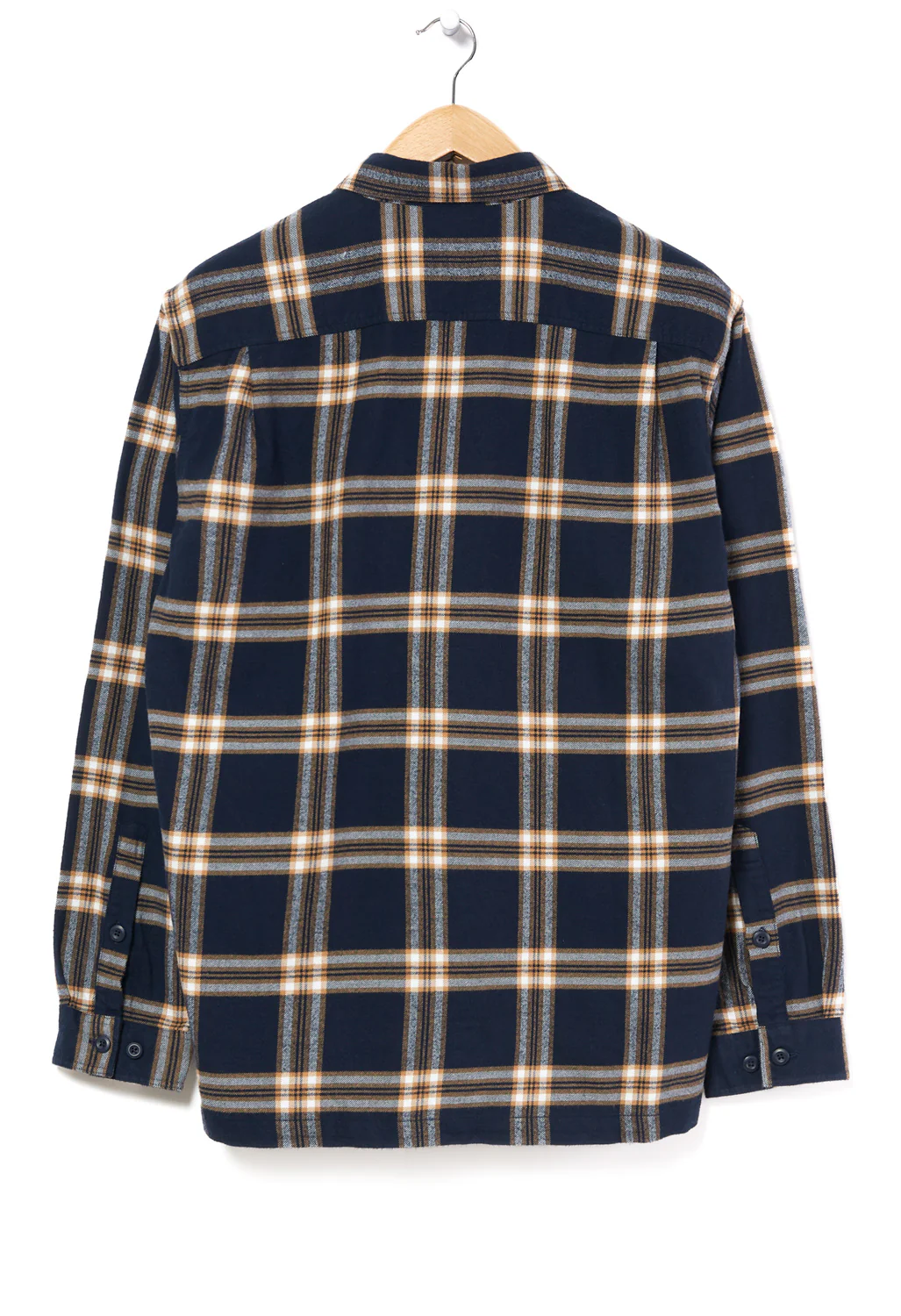 Patagonia Men's Organic Long Sleeve Flannel Shirt - New Navy/North Line - Image 2
