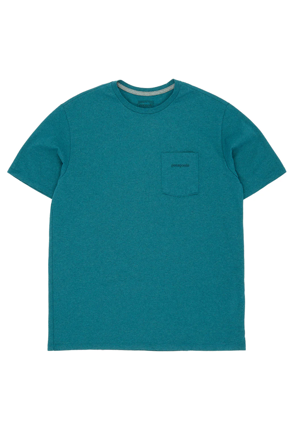 Patagonia Men's Boardshort Logo Pocket Responsibili-Tee - Wetland Blue - Image 2
