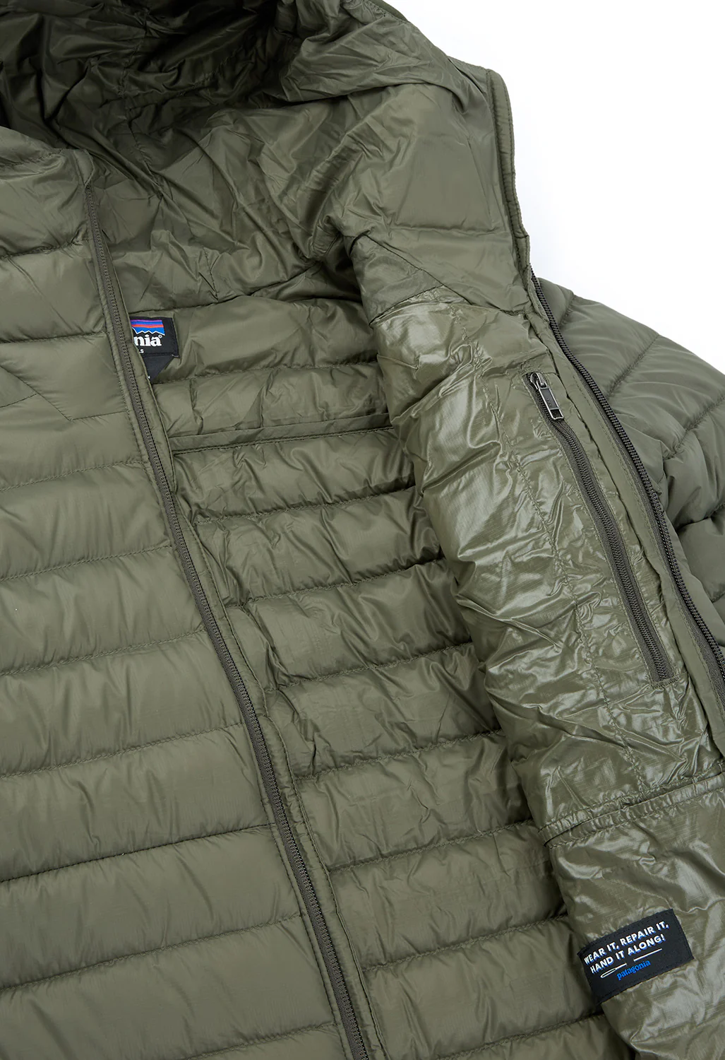 Patagonia Men's Down Sweater Hoodie - Pine Needle Green - Image 5