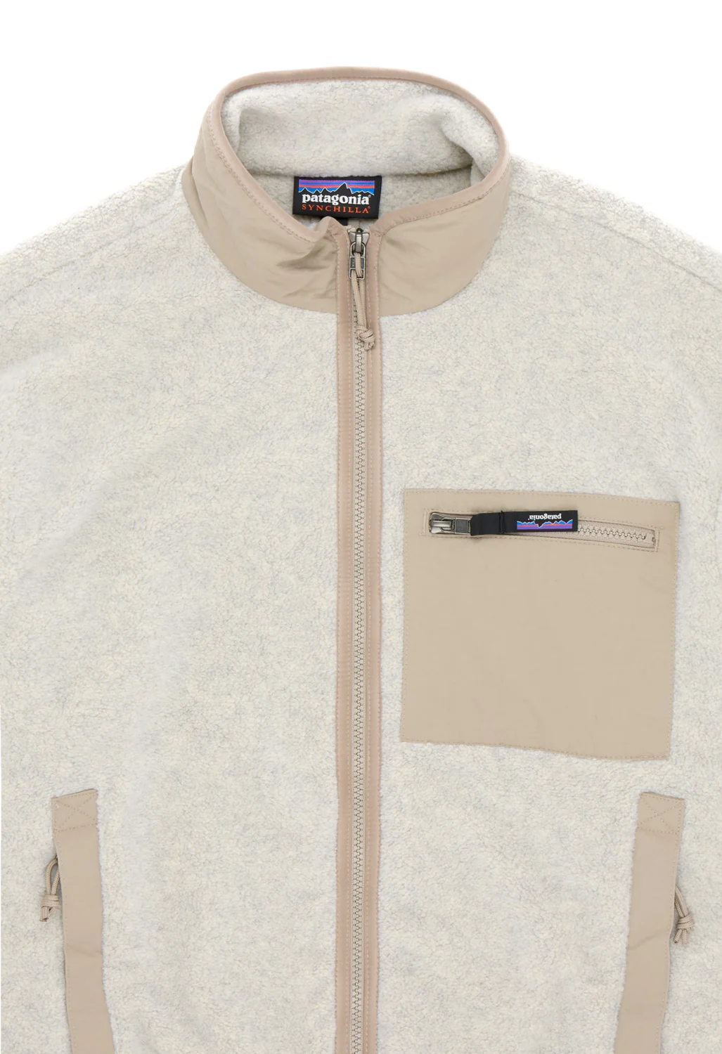 Patagonia Women's Synchilla Fleece Jacket - Oatmeal Heather / Seabird Grey - Image 3