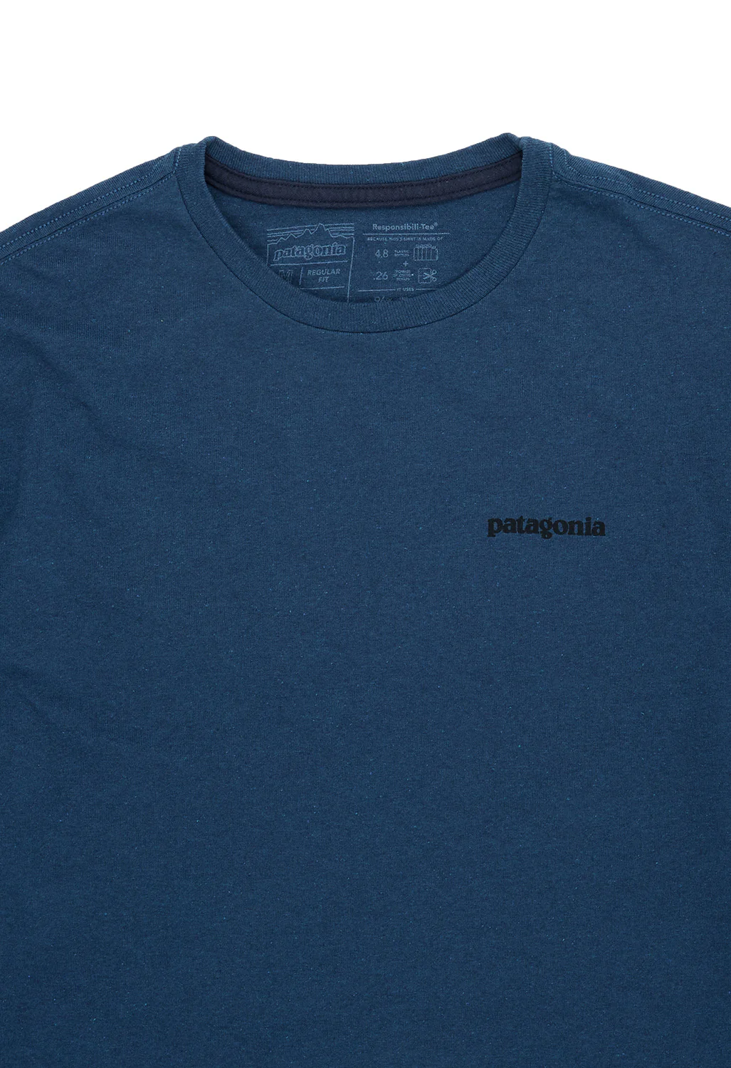 Patagonia Men's P-6 Logo Long Sleeve Responsibili-Tee - Utility Blue - Image 4