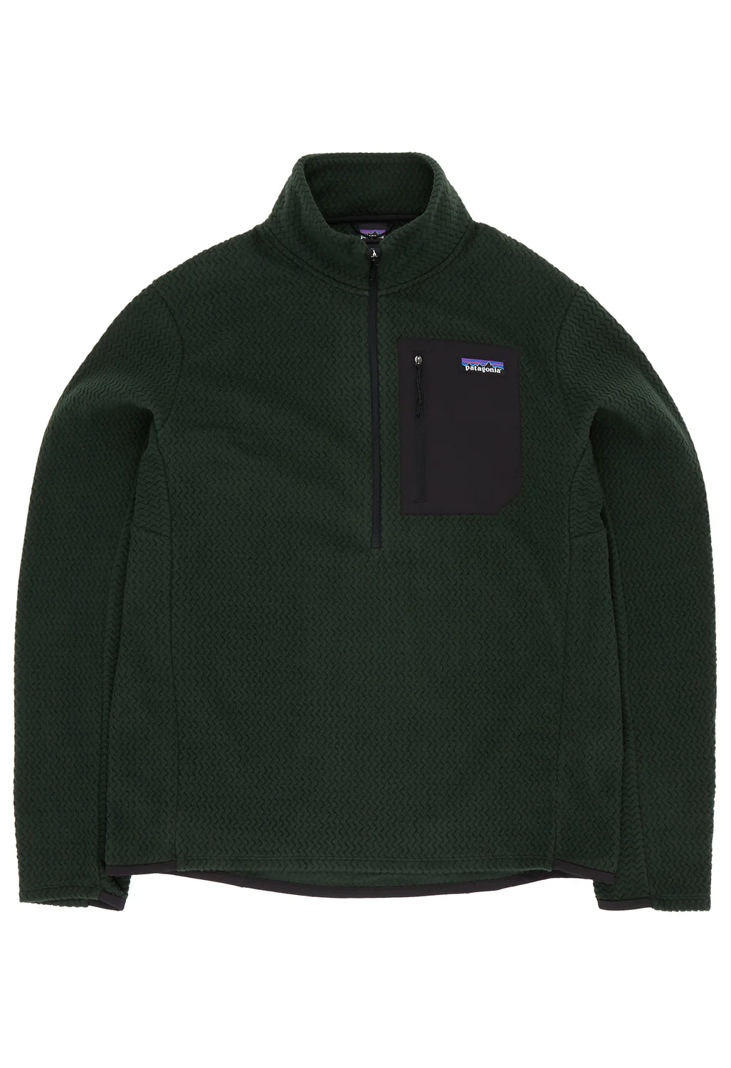 Patagonia Men's R1 Air Zip Neck - Old Growth Green