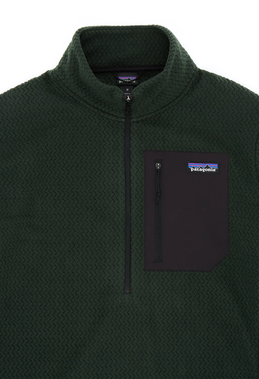 Patagonia Men's R1 Air Zip Neck - Old Growth Green - Image 3