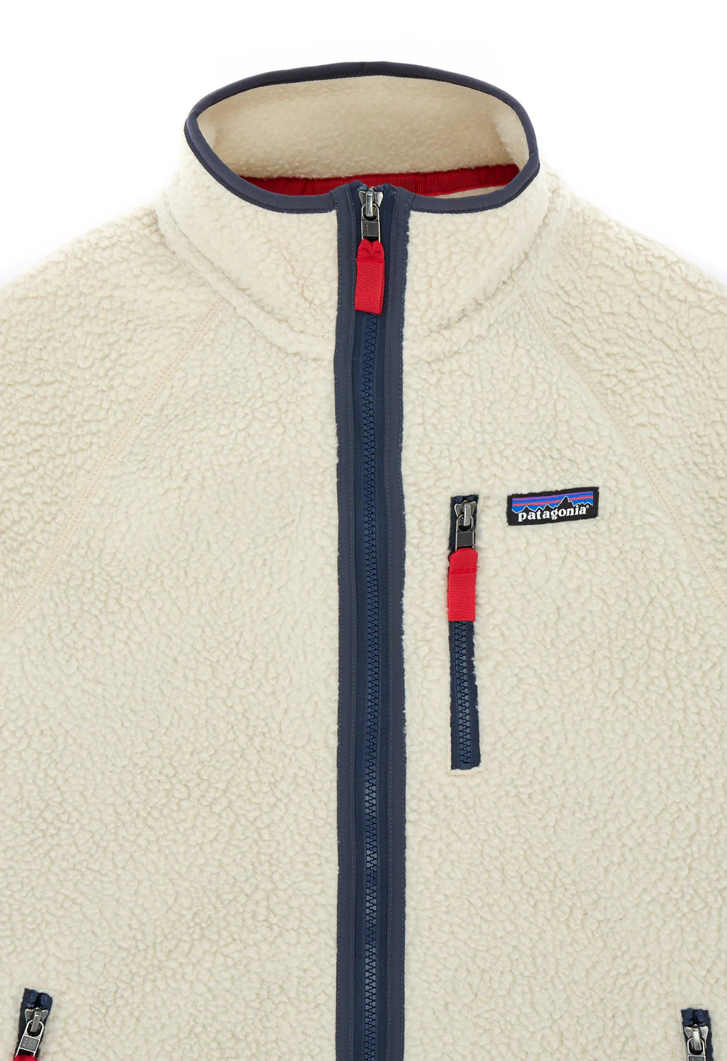 Patagonia Men's Retro Pile Jacket - Pelican / Smolder Blue - Image 3