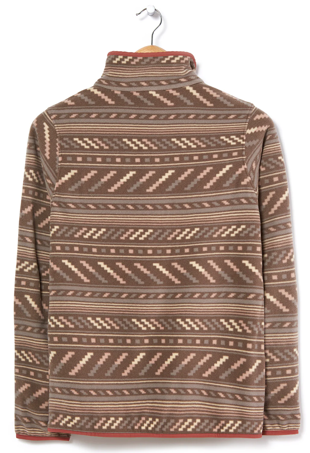 Patagonia Micro D Women's Snap-T Pullover - Bergy Bits/Furry Taupe - Image 2