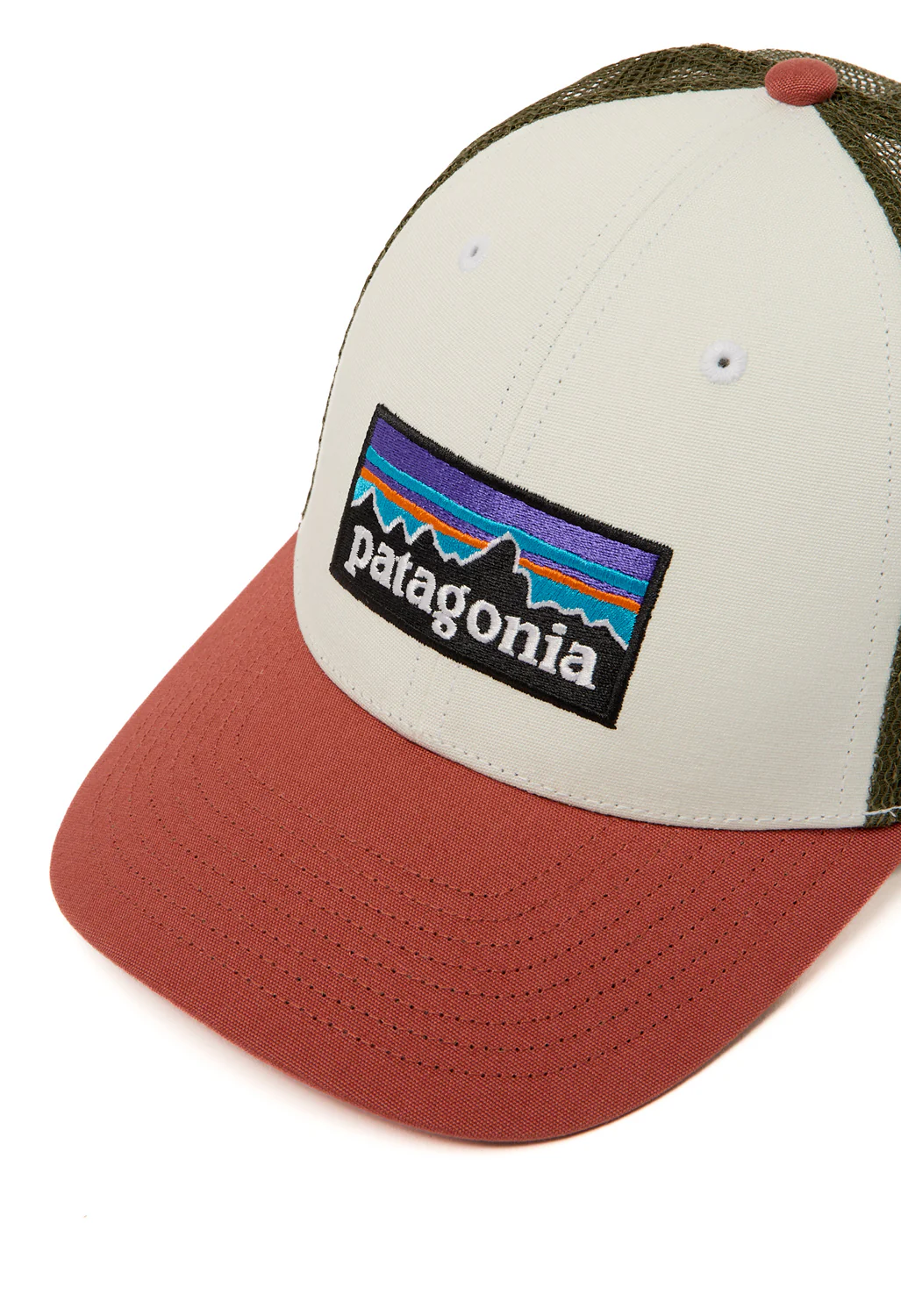 Patagonia P-6 Logo LoPro Trucker Hat - Birch White - Image 3