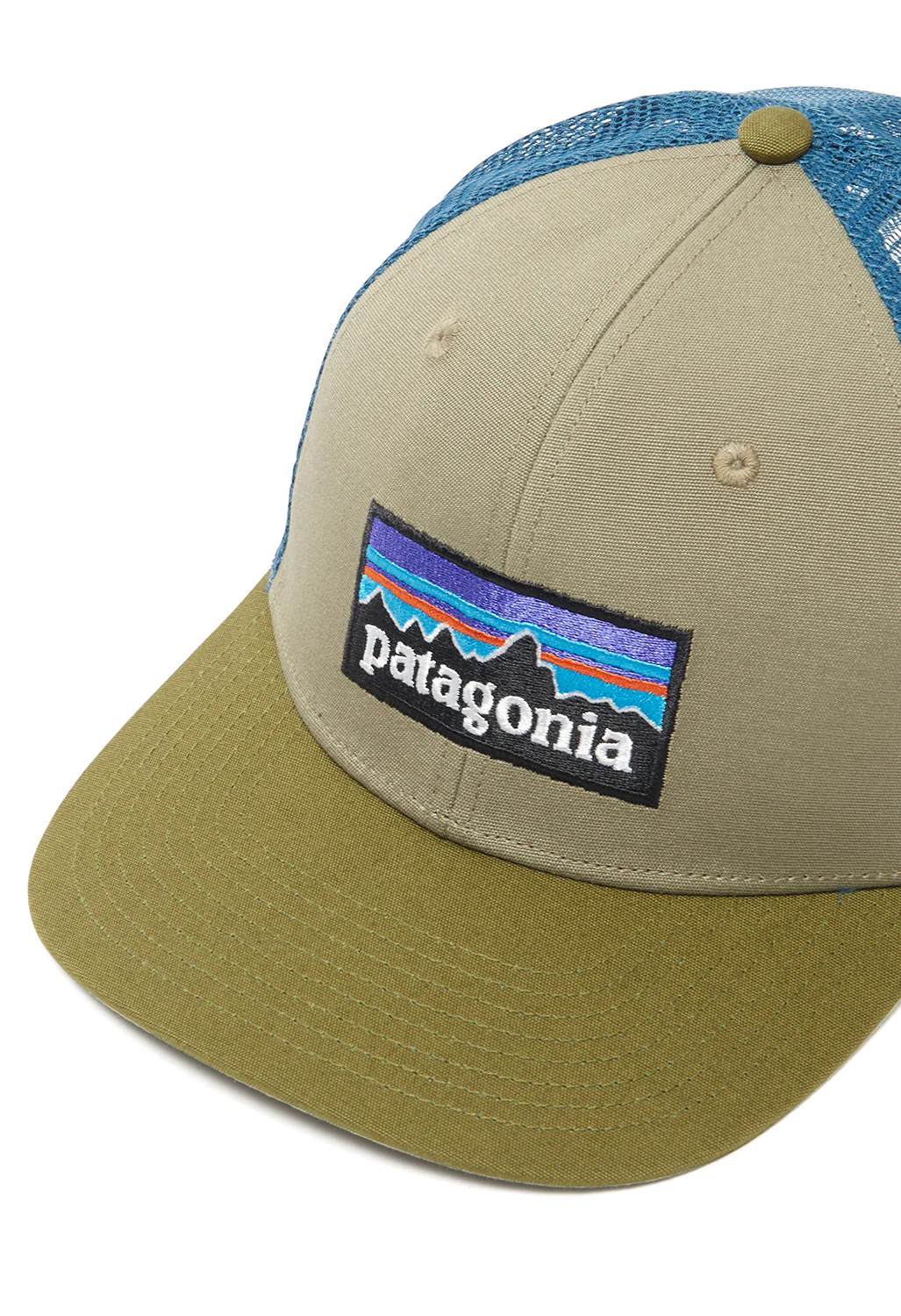 Patagonia P-6 Logo Trucker Hat - Garden Green - Image 2