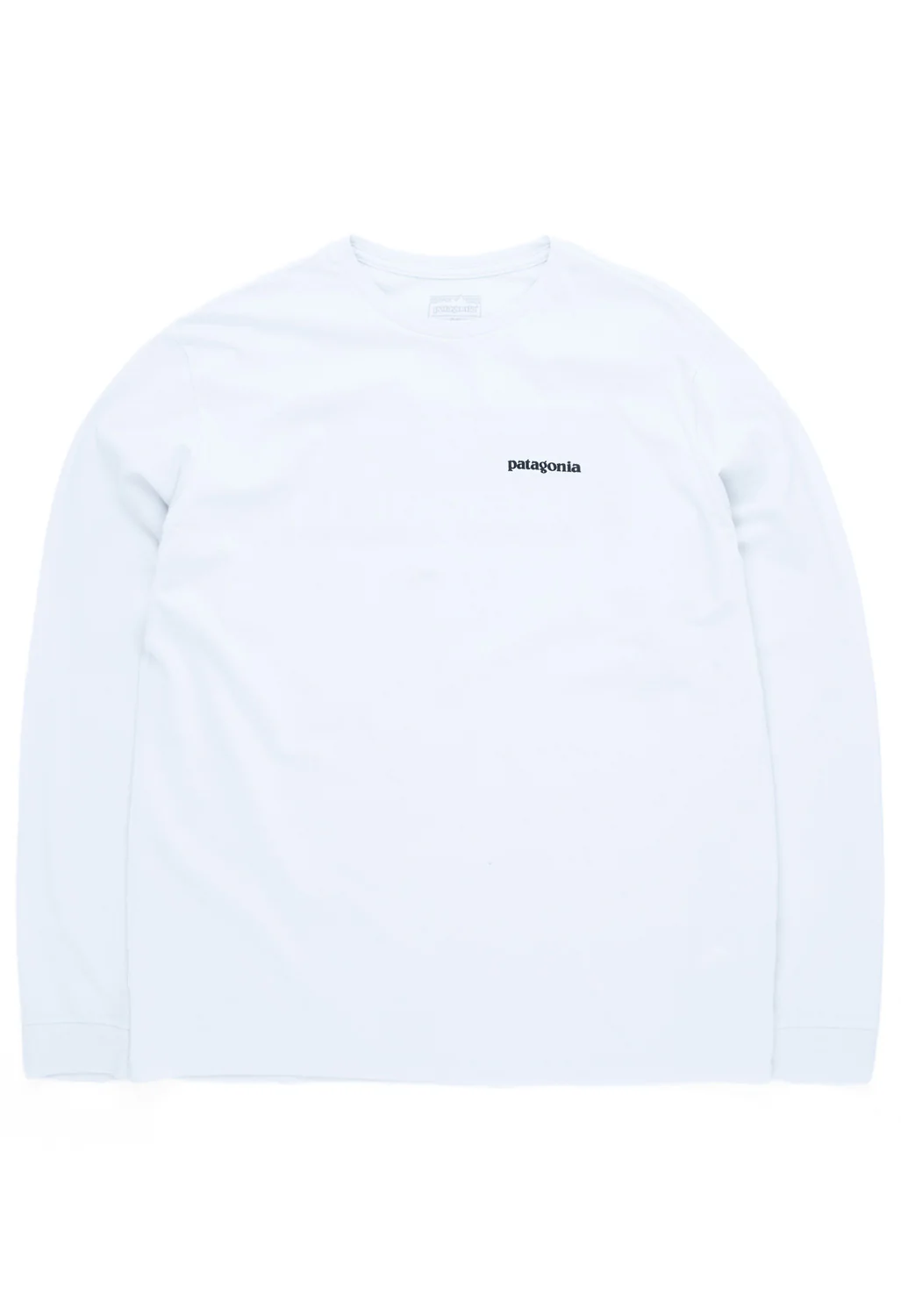 Patagonia P6 Logo Men's Long Sleeve Responsibili-Tee - White - Image 2