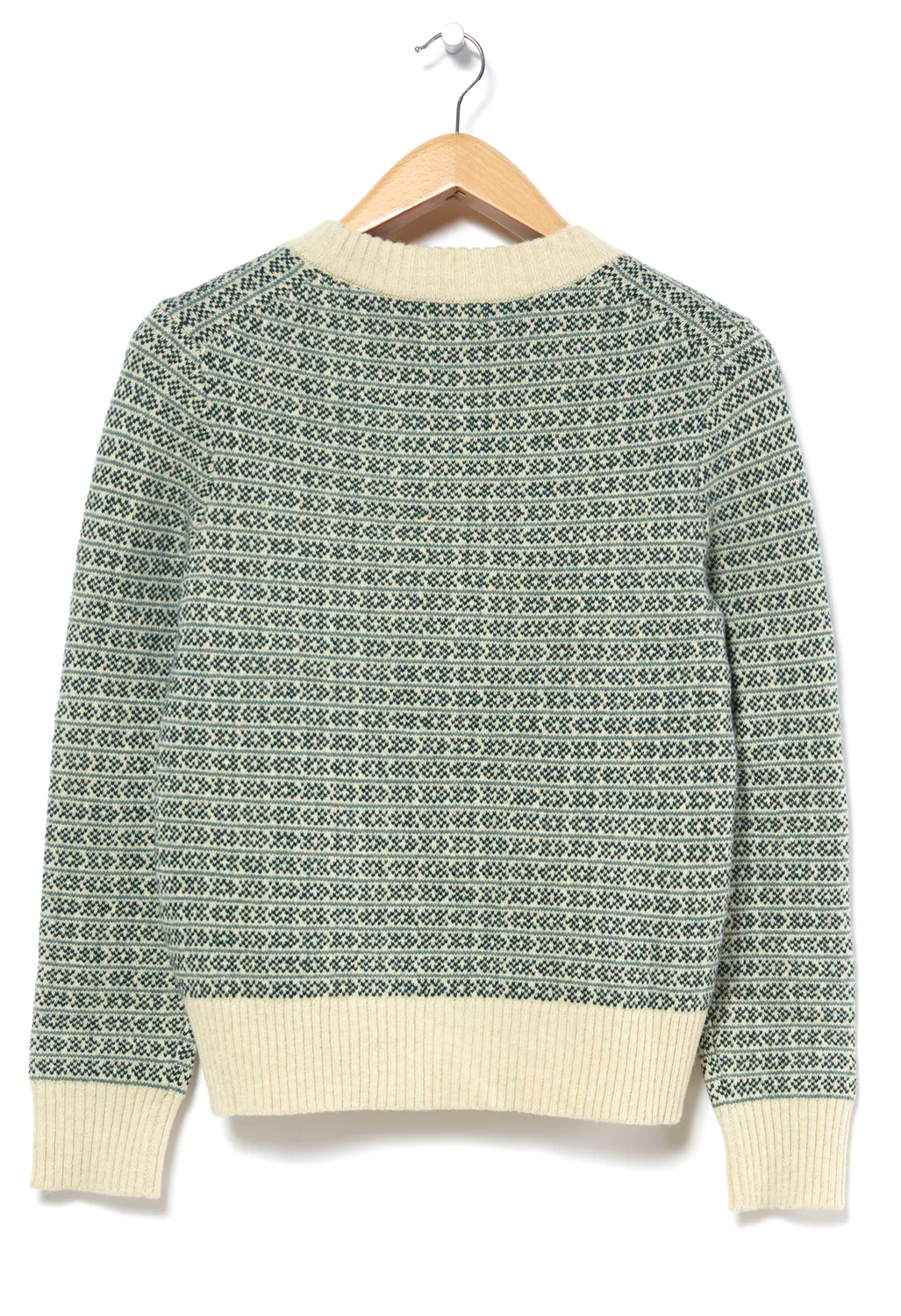 Patagonia Recycled Wool  Crewneck Sweater - Natural/Sapling - Image 2