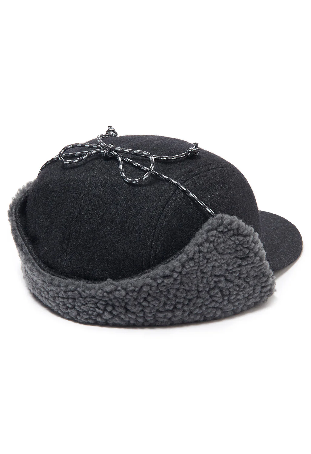Patagonia Recycled Wool Earflap Cap - Forge Grey - Image 3