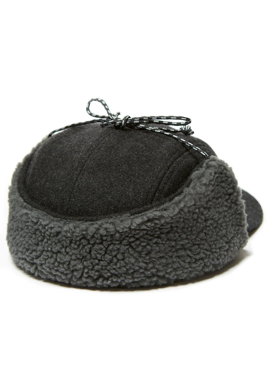 Patagonia Recycled Wool Earflap Cap - Forge Grey - Image 4