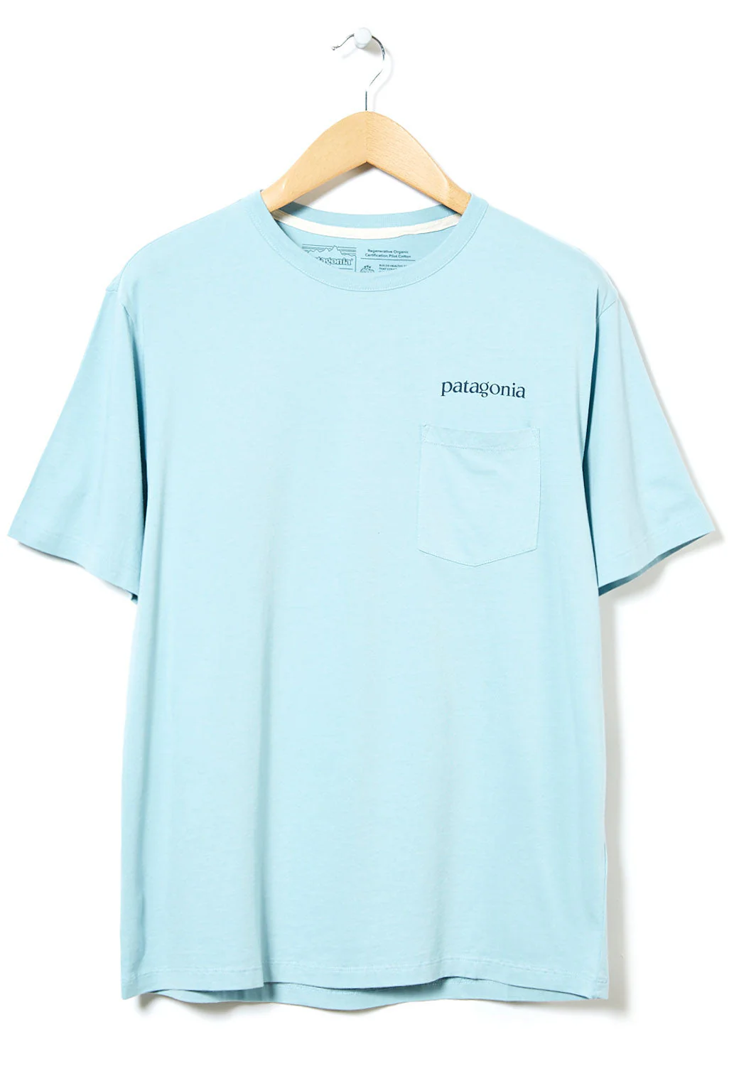Patagonia Regen Pocket Men's T-Shirt - Big Sky Blue - Image 2