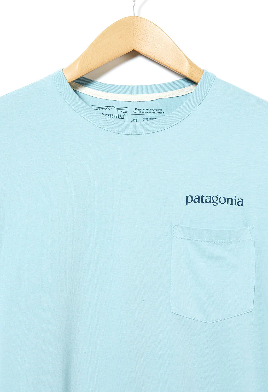 Patagonia Regen Pocket Men's T-Shirt - Big Sky Blue - Image 3