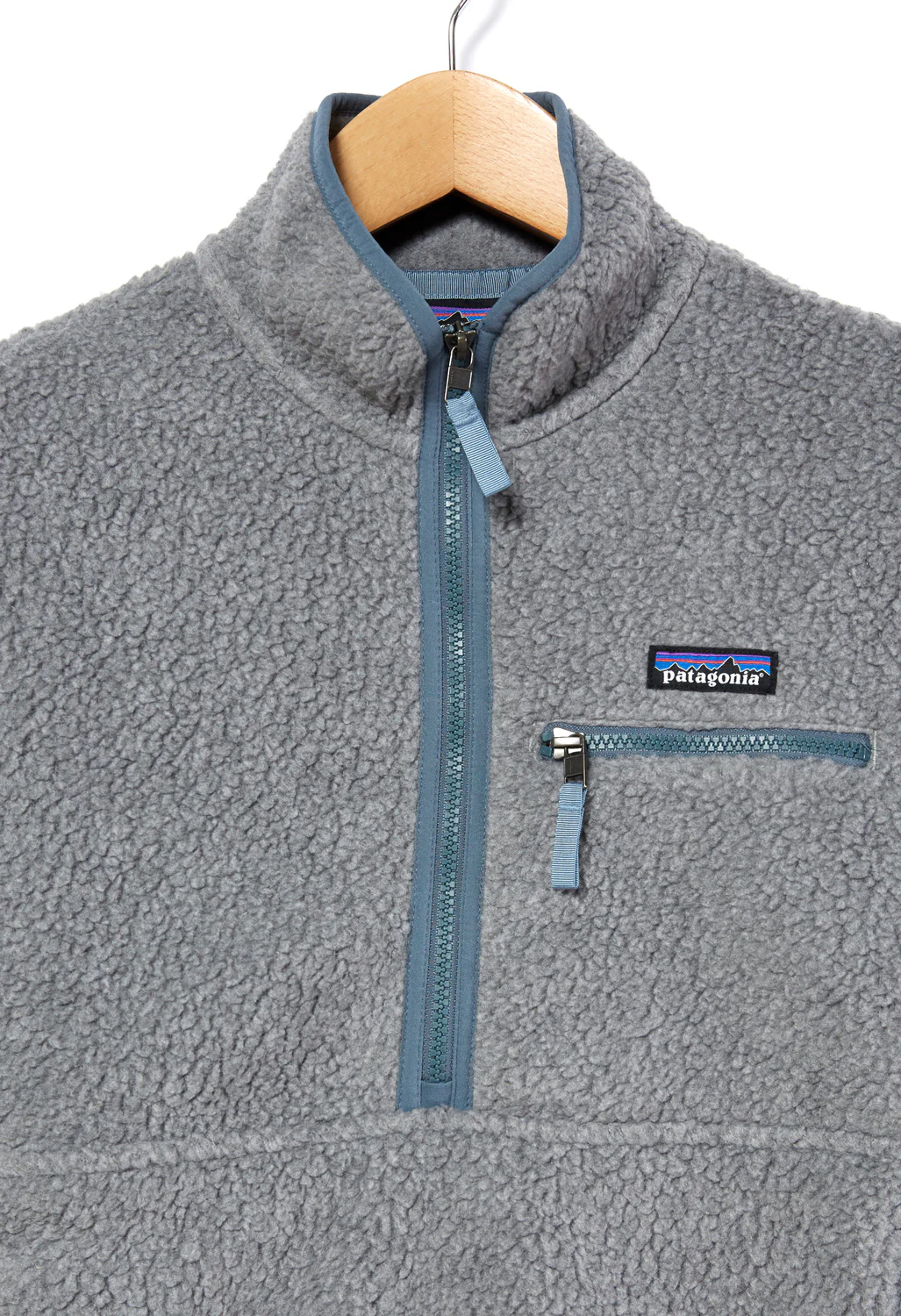 Patagonia Women's Retro Pile Marsupial Fleece - Salt Grey / Light Plume Grey - Image 3