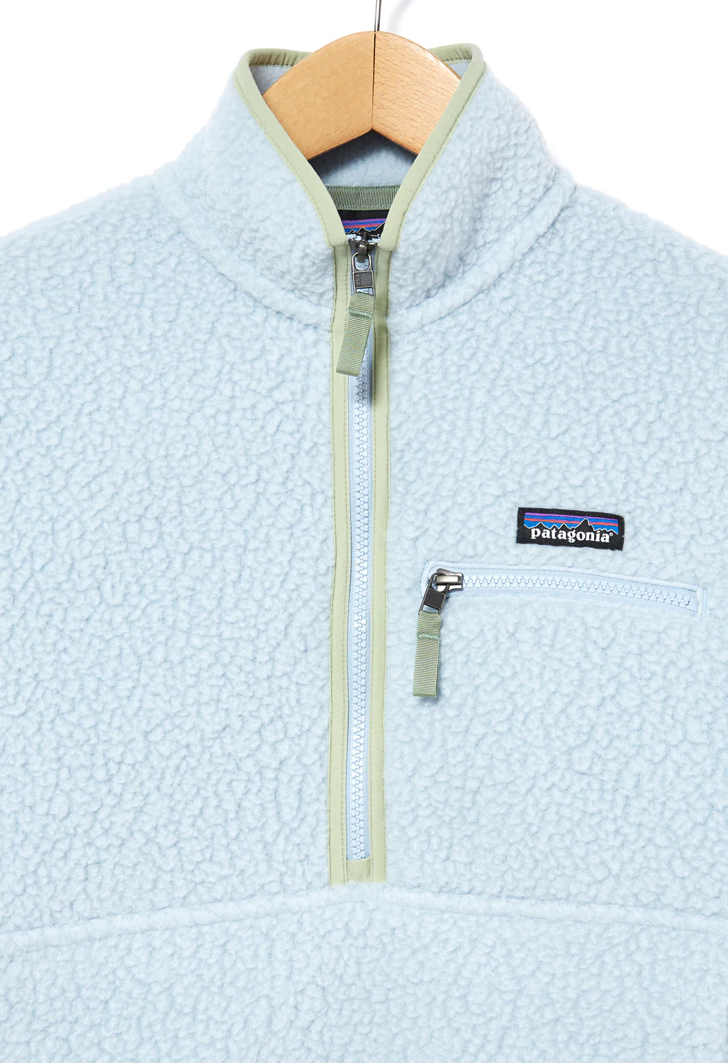 Patagonia Retro Pile Marsupial Women's Fleece Jacket - Steam Blue - Image 3