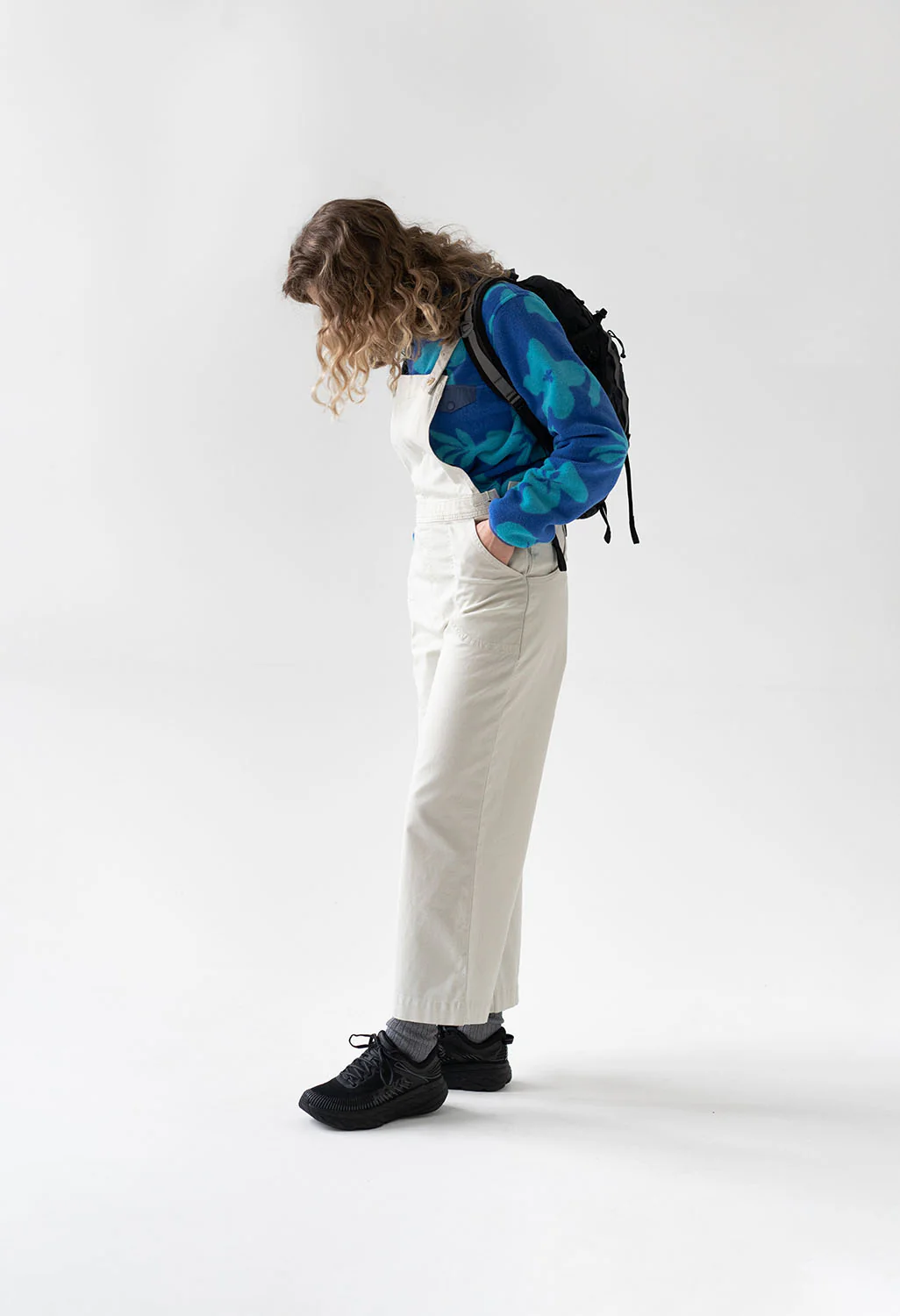 Patagonia Stand Up Women's Cropped Coveralls - Dyno White - Image 7