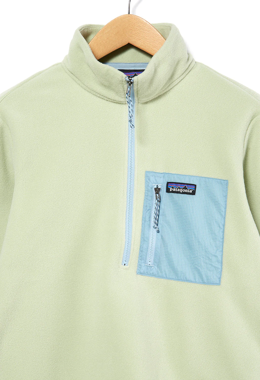 Patagonia Women's Microdini 1/2 Zip Pullover - Salvia Green - Image 3