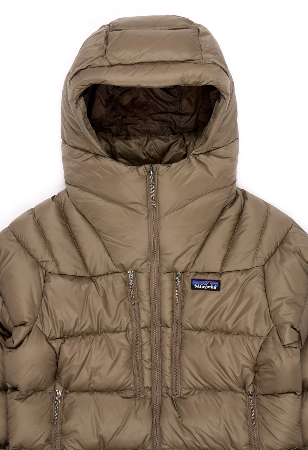 Patagonia Women's Fitz Roy Down Hoody - Wing Grey - Image 3